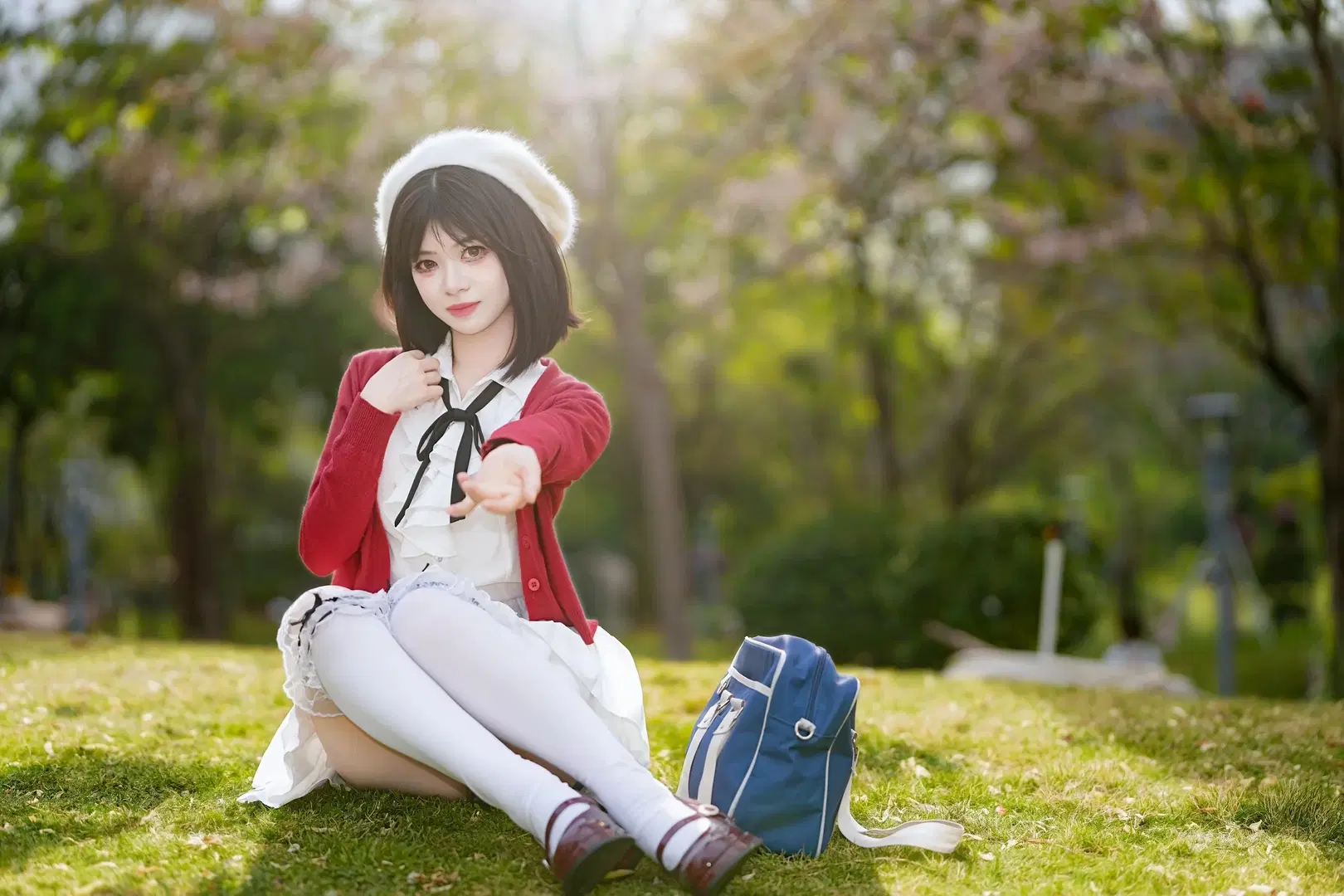 【加藤恵コスプレ】『冴えない彼女の育てかた』春の花畑に佇む聖人恵 - 新_ - 13枚目