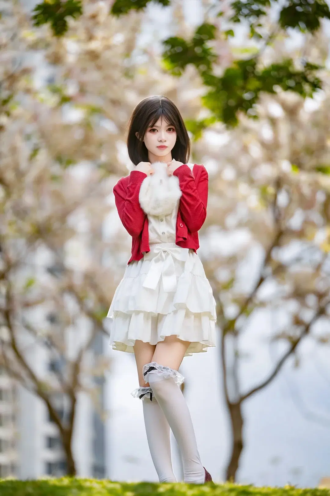【加藤恵コスプレ】『冴えない彼女の育てかた』春の花畑に佇む聖人恵 - 新_ - 6枚目