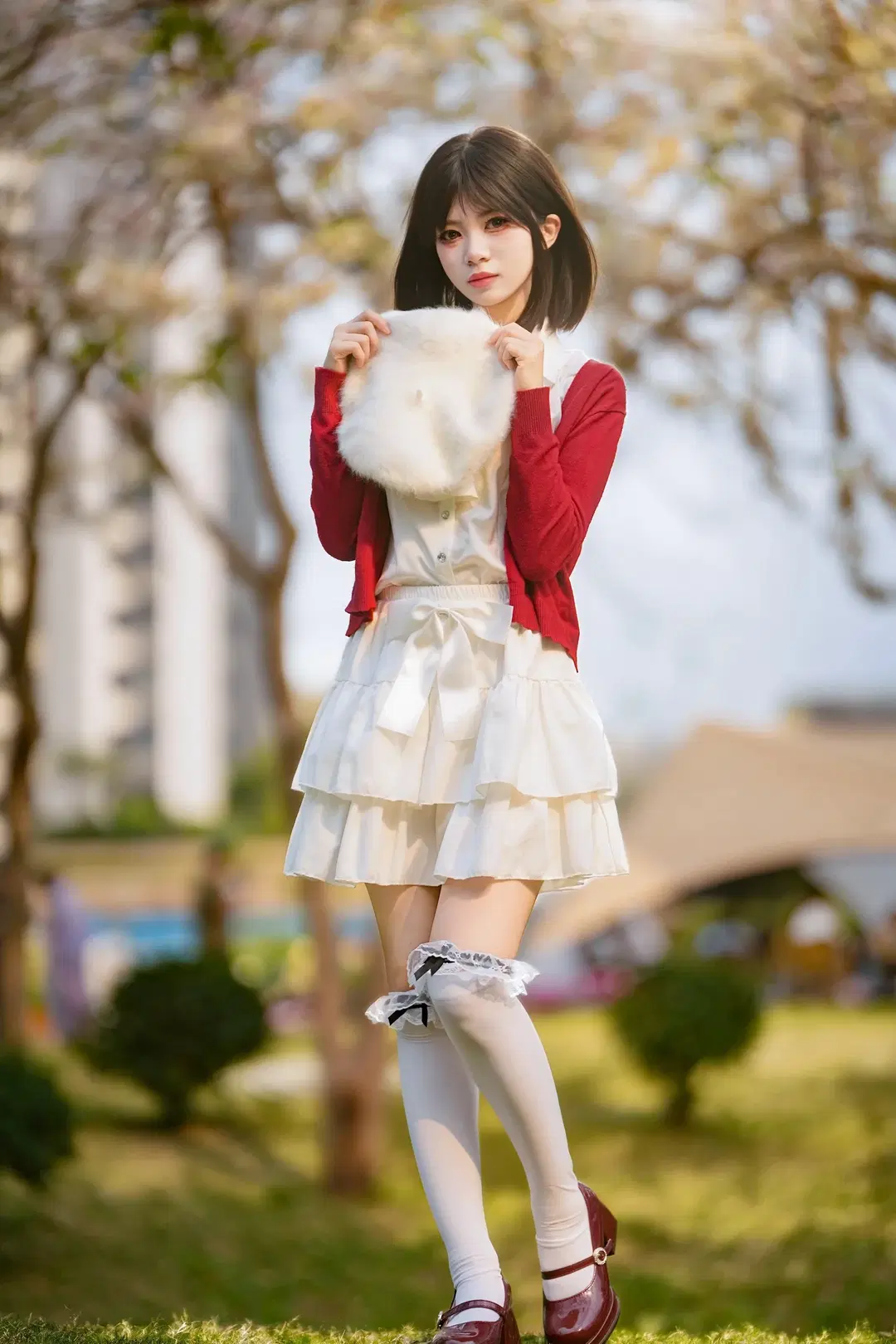 【加藤恵コスプレ】『冴えない彼女の育てかた』春の花畑に佇む聖人恵 - 新_ - 7枚目