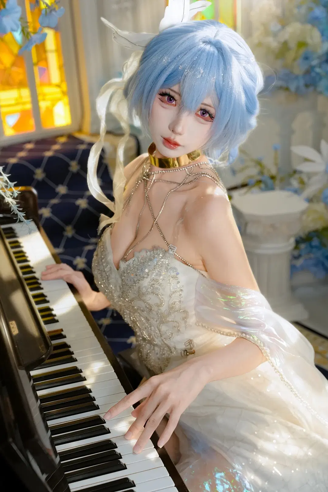 [The Shorekeeper cosplay] Wuthering Waves The Shorekeeper: Light and Shadow Before Stained Glass and Grand Piano by 新_ - Image 10