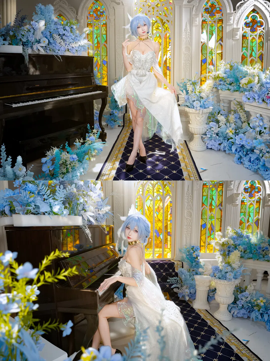 [The Shorekeeper cosplay] Wuthering Waves The Shorekeeper: Light and Shadow Before Stained Glass and Grand Piano by 新_ - Image 11