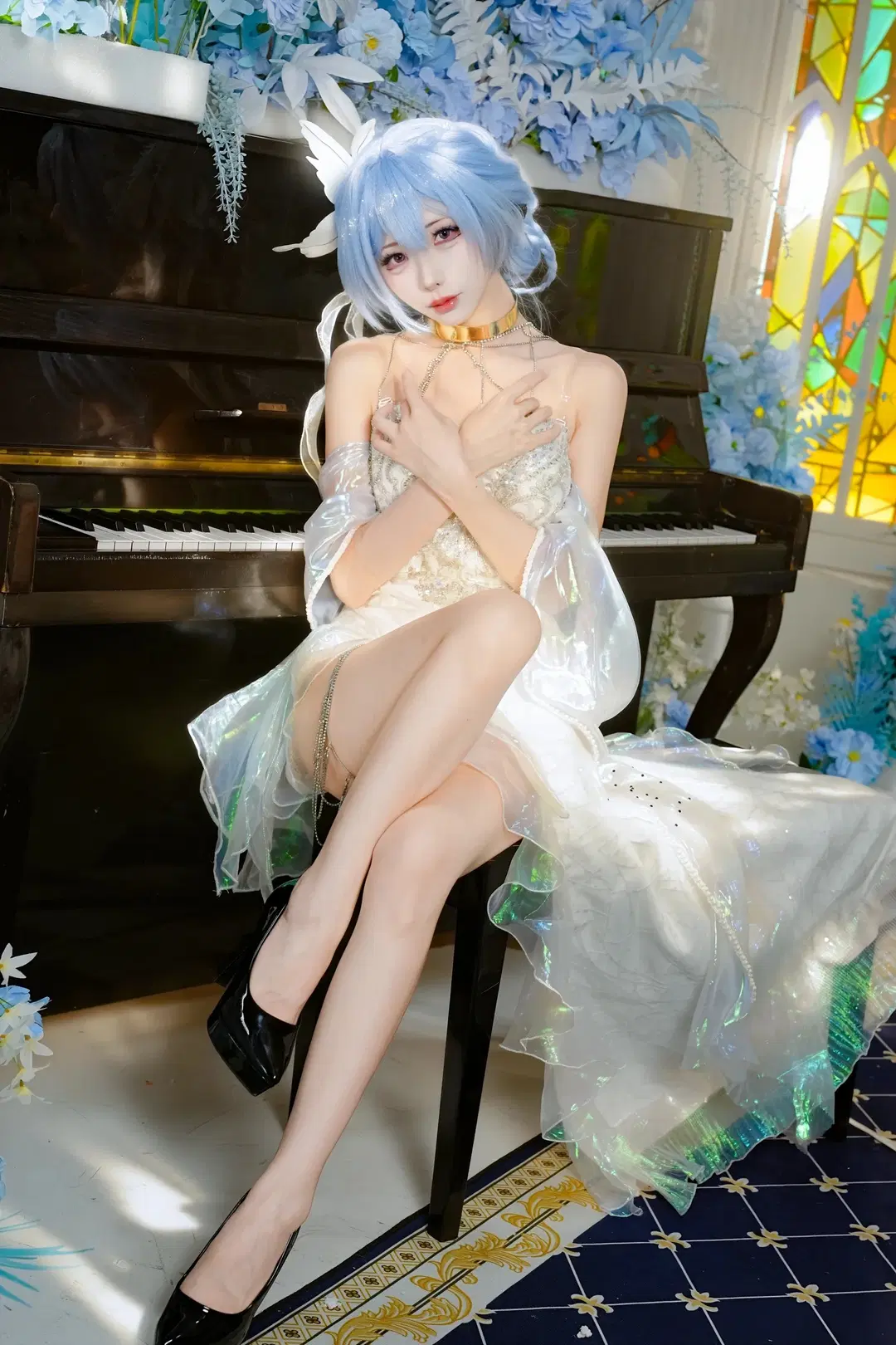 [The Shorekeeper cosplay] Wuthering Waves The Shorekeeper: Light and Shadow Before Stained Glass and Grand Piano by 新_ - Image 14