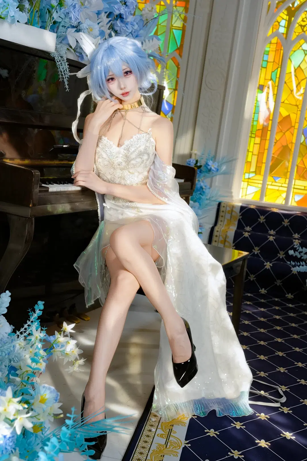 [The Shorekeeper cosplay] Wuthering Waves The Shorekeeper: Light and Shadow Before Stained Glass and Grand Piano by 新_ - Image 15
