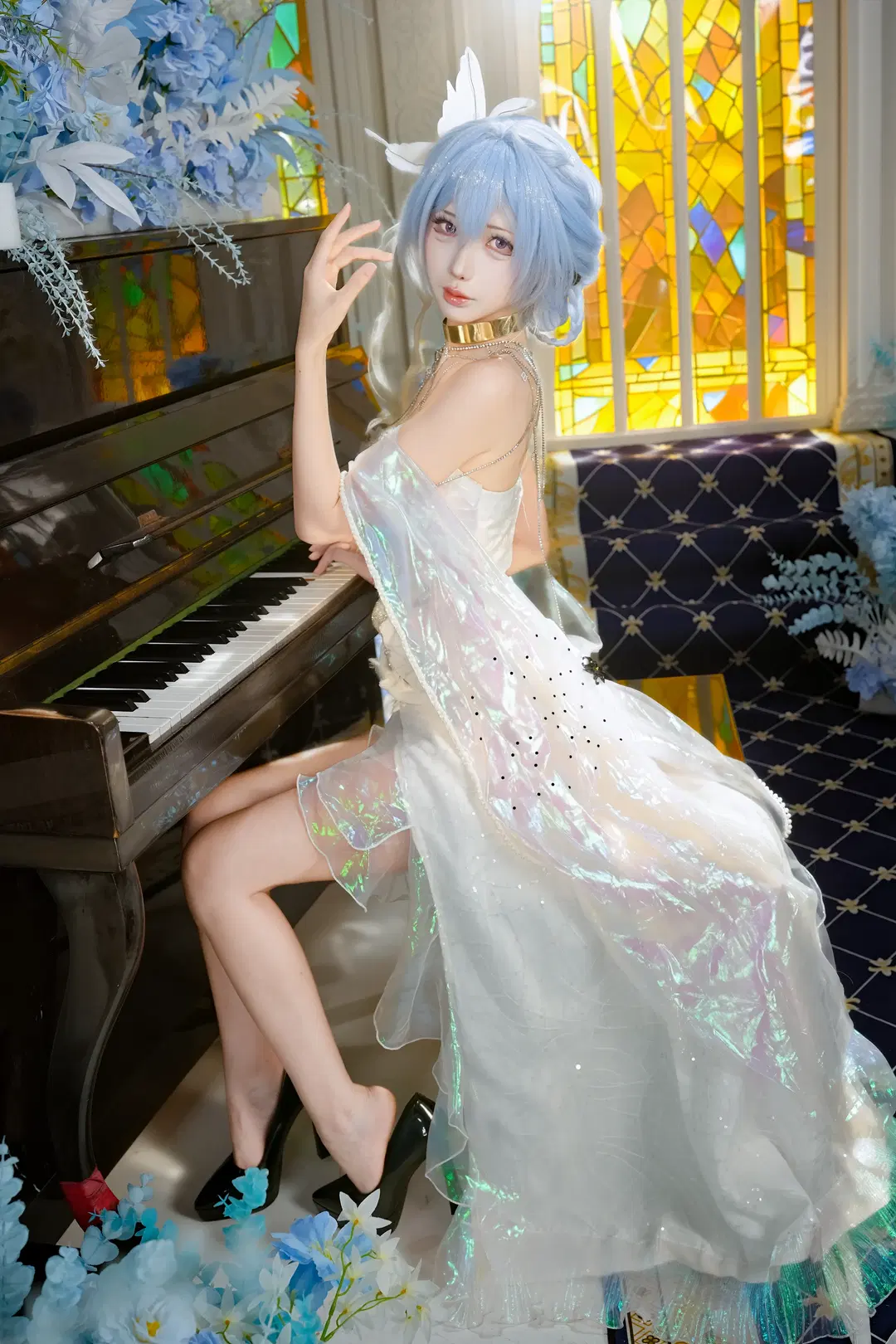 [The Shorekeeper cosplay] Wuthering Waves The Shorekeeper: Light and Shadow Before Stained Glass and Grand Piano by 新_ - Image 16