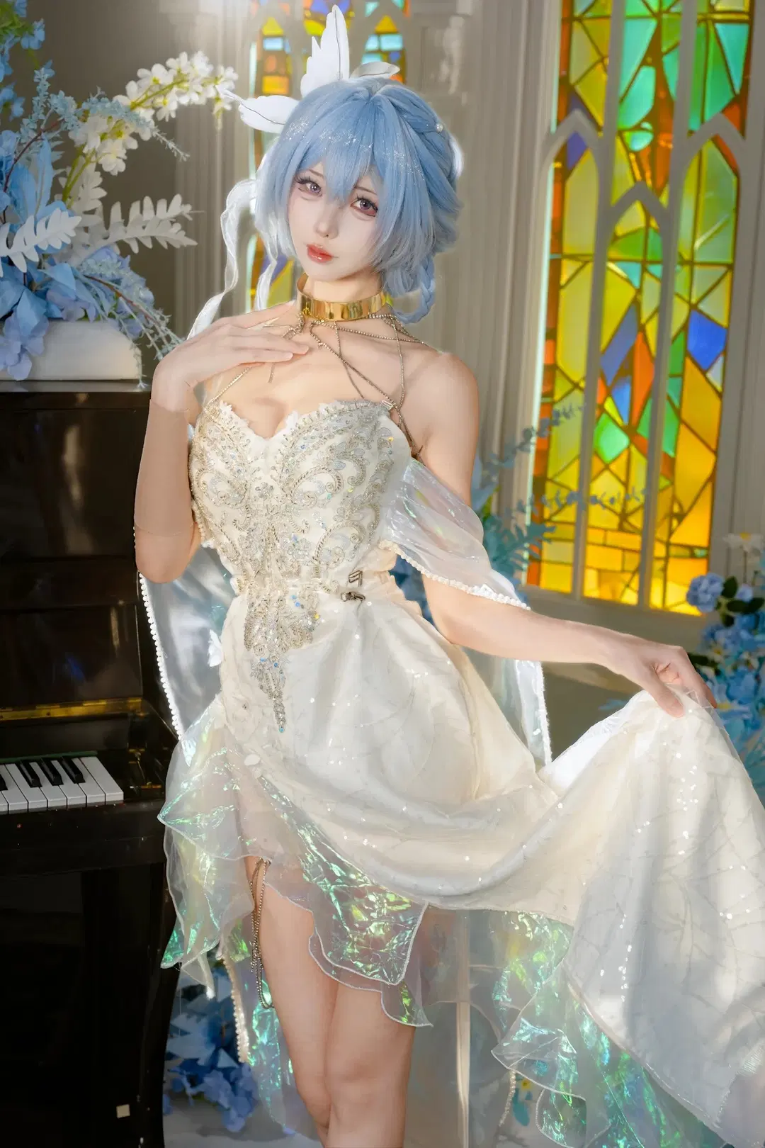 [The Shorekeeper cosplay] Wuthering Waves The Shorekeeper: Light and Shadow Before Stained Glass and Grand Piano by 新_ - Image 6