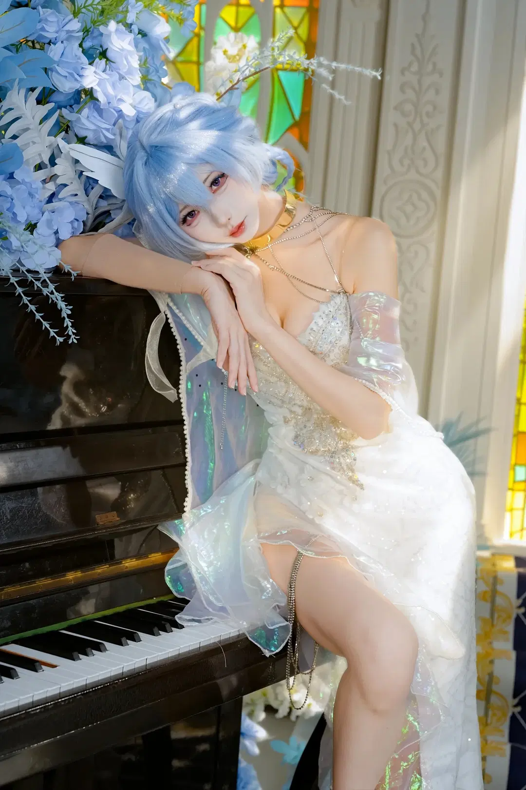 [The Shorekeeper cosplay] Wuthering Waves The Shorekeeper: Light and Shadow Before Stained Glass and Grand Piano by 新_ - Image 7