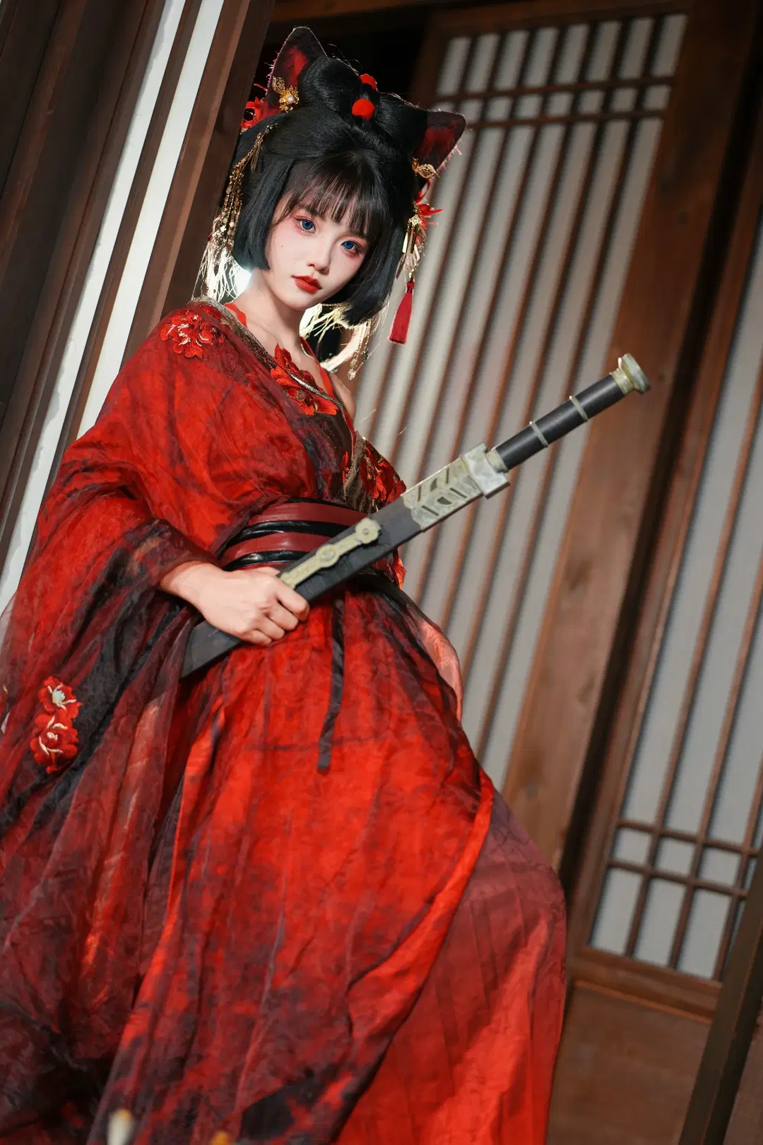 古风cosplay, 国风摄影, 古风写真, 甜酷风, 狐系妆造