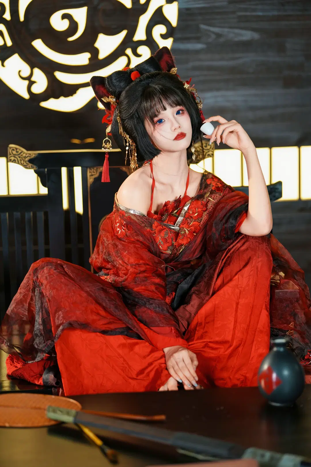 六扇門紅衣捕快設定，狐系古風寫真分享 - 新_ - 第15張