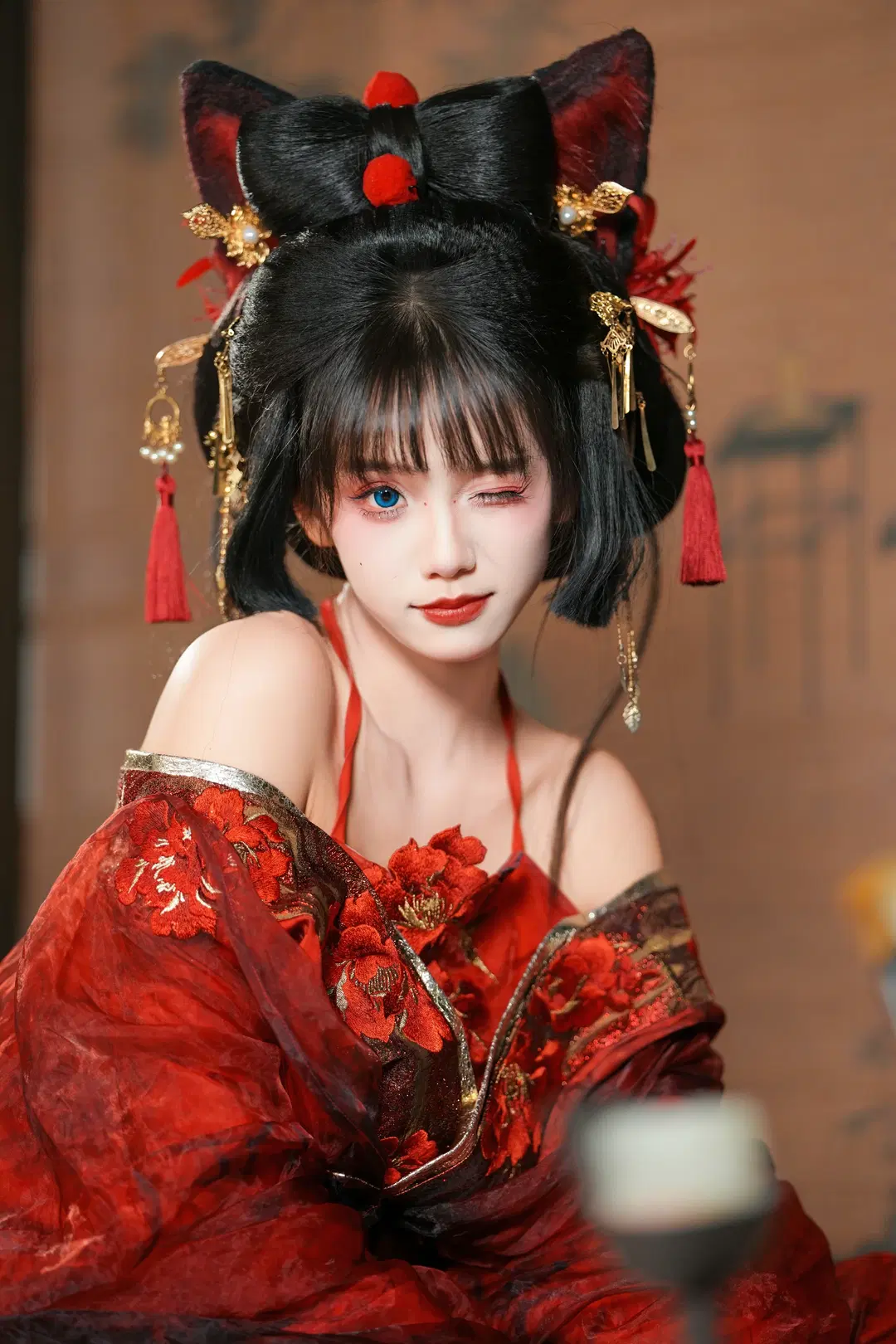 六扇門紅衣捕快設定，狐系古風寫真分享 - 新_ - 第3張