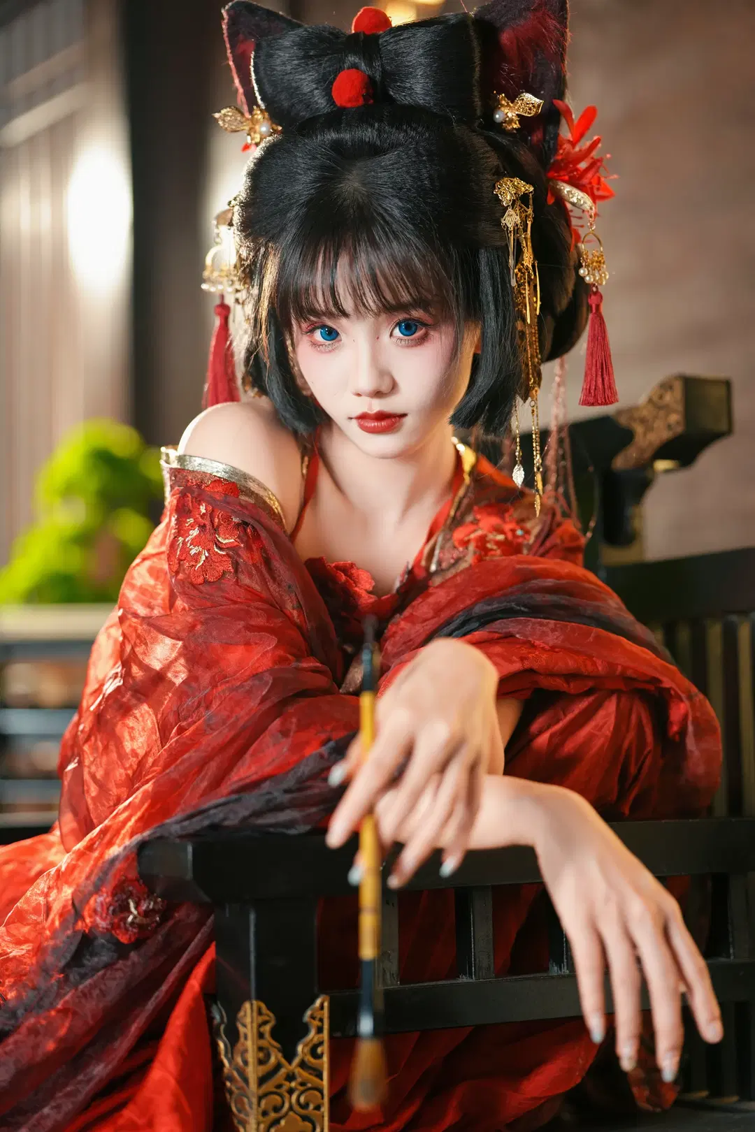六扇門紅衣捕快設定，狐系古風寫真分享 - 新_ - 第4張