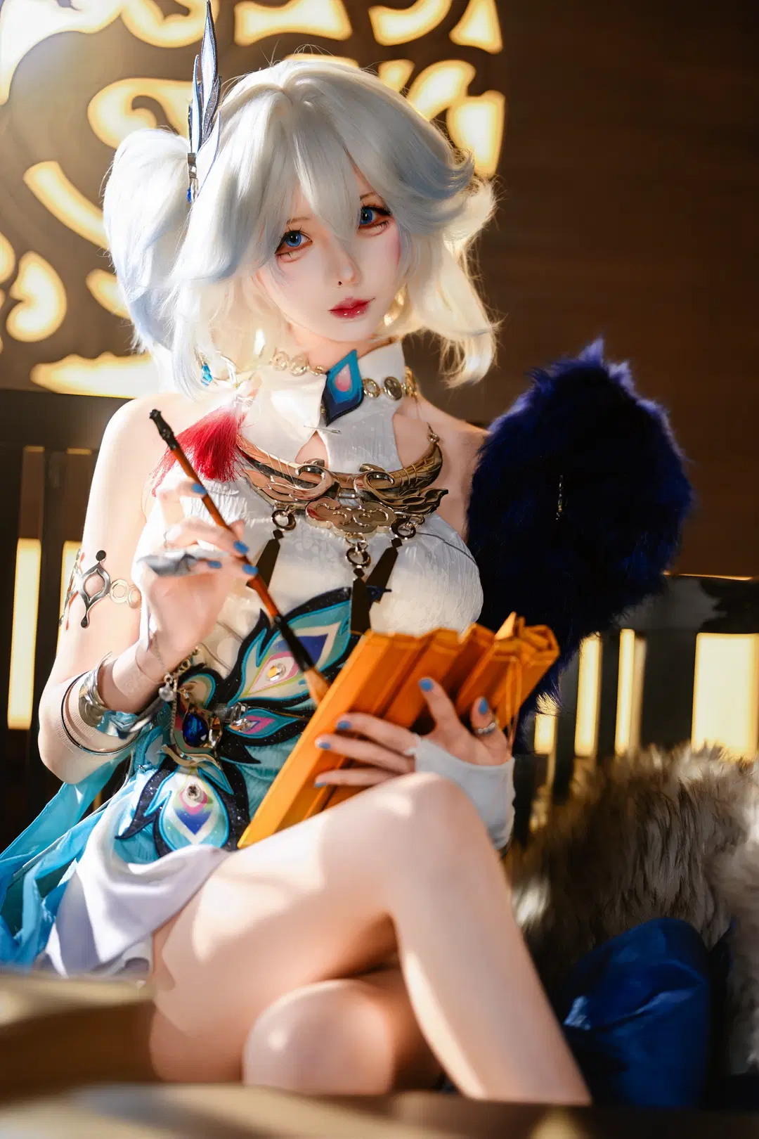 【爻光 コスプレ】『崩壊：スターレイル』華麗な羽毛と金属が織りなす視覚の記録 - 新_ - 10枚目