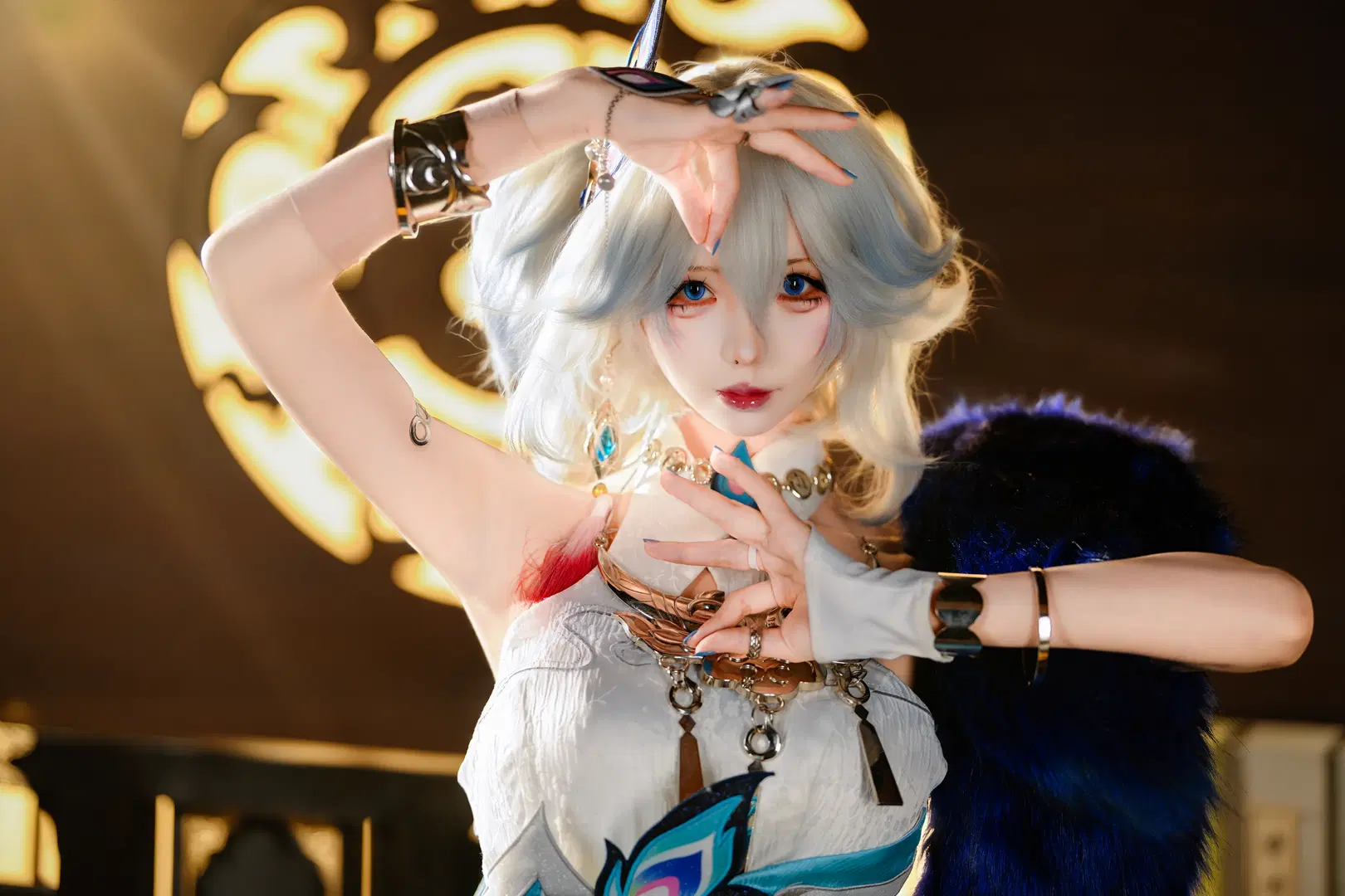 【爻光 コスプレ】『崩壊：スターレイル』華麗な羽毛と金属が織りなす視覚の記録 - 新_ - 12枚目