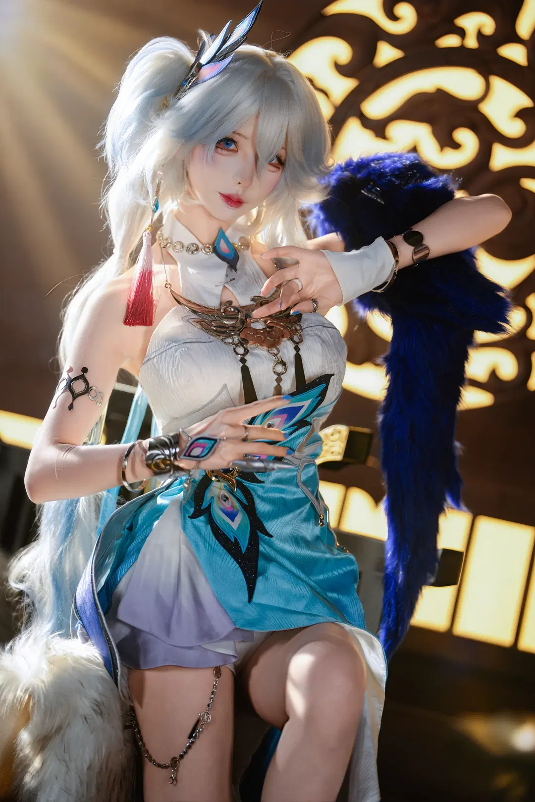 【爻光 コスプレ】『崩壊：スターレイル』華麗な羽毛と金属が織りなす視覚の記録 - 新_ - 8枚目