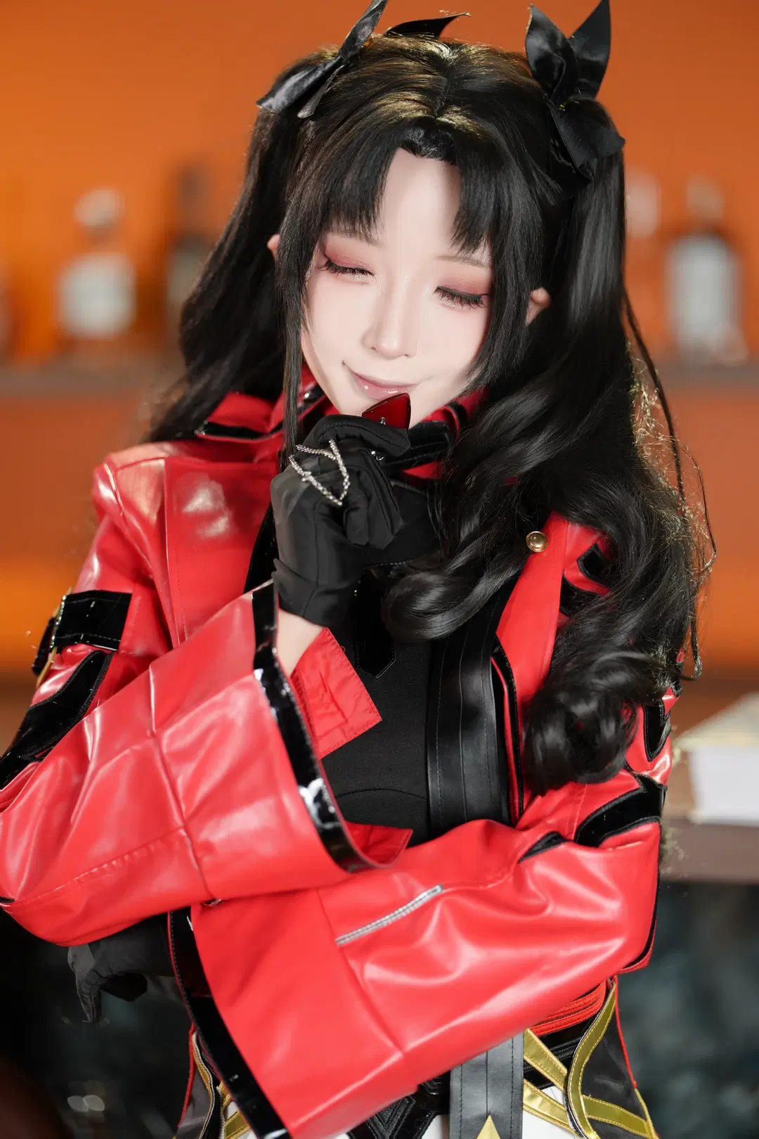 【远坂凛cos】崩坏星穹铁道风格下的红衣黑丝造型挑战 - 新_ - 第11张