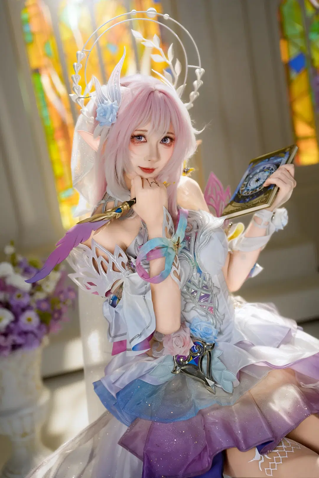 【昔涟cos】崩坏星穹铁道翁法罗斯圣洁之弓 - 新_ - 第15张