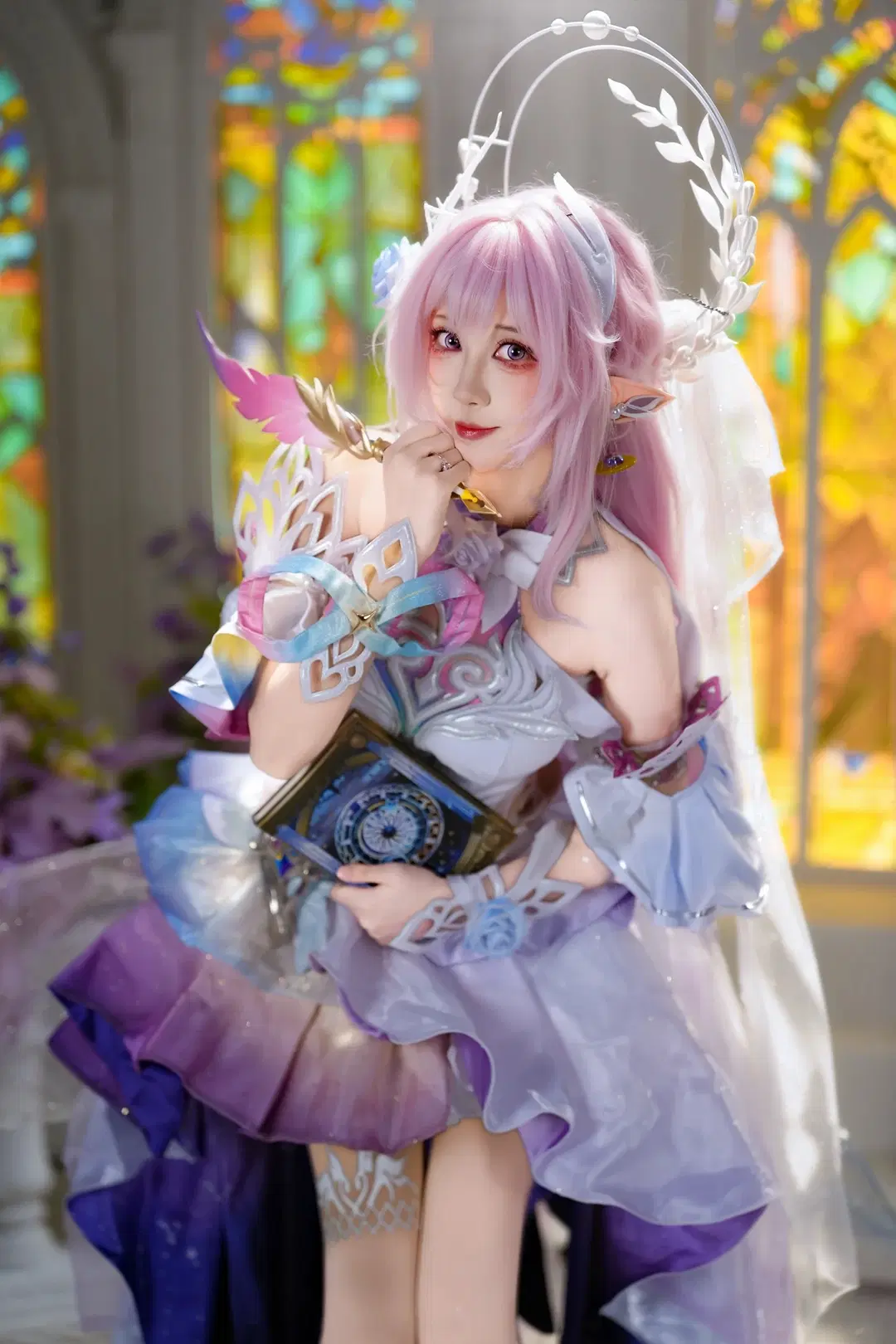 【昔涟cos】崩坏星穹铁道翁法罗斯圣洁之弓 - 新_ - 第4张