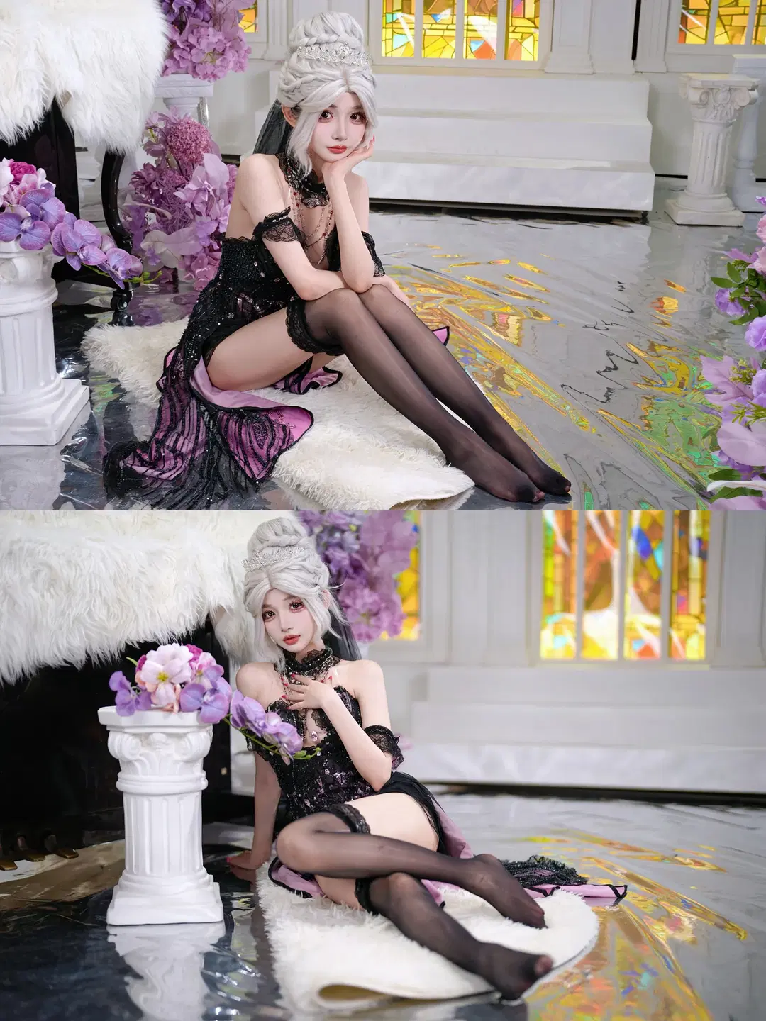 【季莹莹cos】永劫无间御姐黑丝高跟暗夜风 - 新_ - 第7张