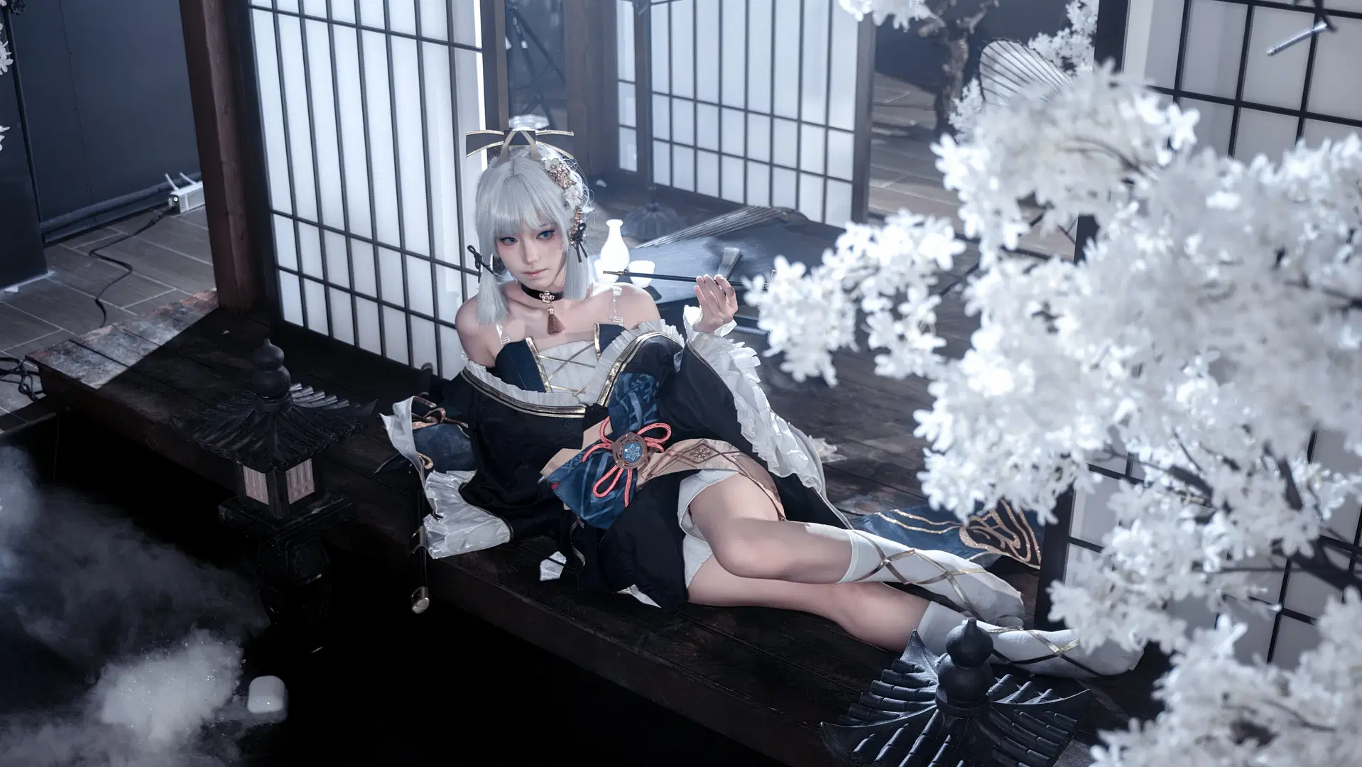 【神里绫华cos】至冬的雪色白鹭 - 一只牛角包 - 第4张