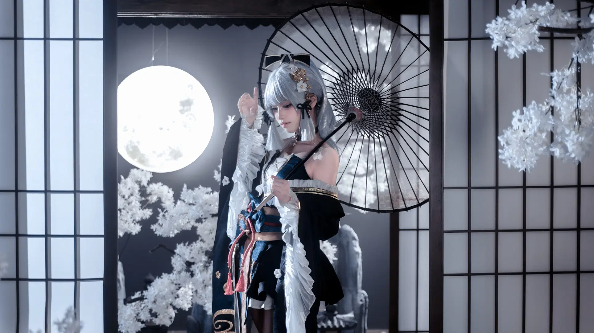 【神里绫华cos】至冬的雪色白鹭 - 一只牛角包 - 第6张