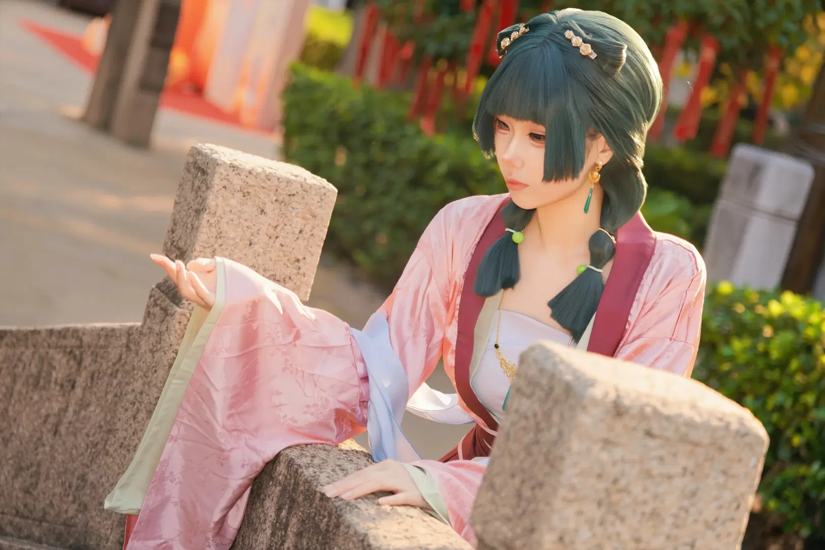 古风cos, 猫猫cos, 汉服摄影, 黄昏光影, 药屋少女的昵喃