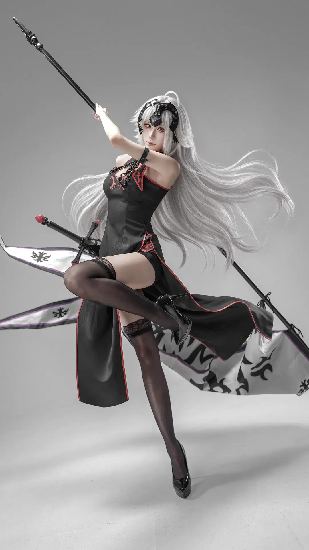 【ジャンヌ・ダルク コスプレ】『Fate/Grand Order』ジャンヌ・ダルク・オルタ チャイナドレス本格撮影 - 李知善Oath - 2枚目