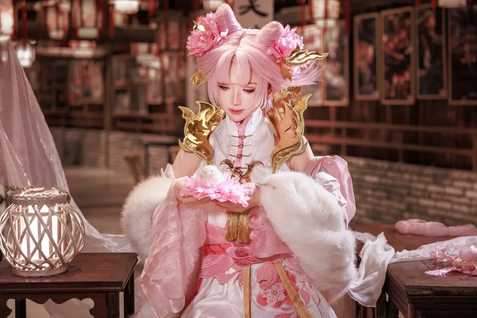 【嫦娥cos】王者荣耀拒霜思，秋夜明灯照归梦 - 李知善Oath - 第7张