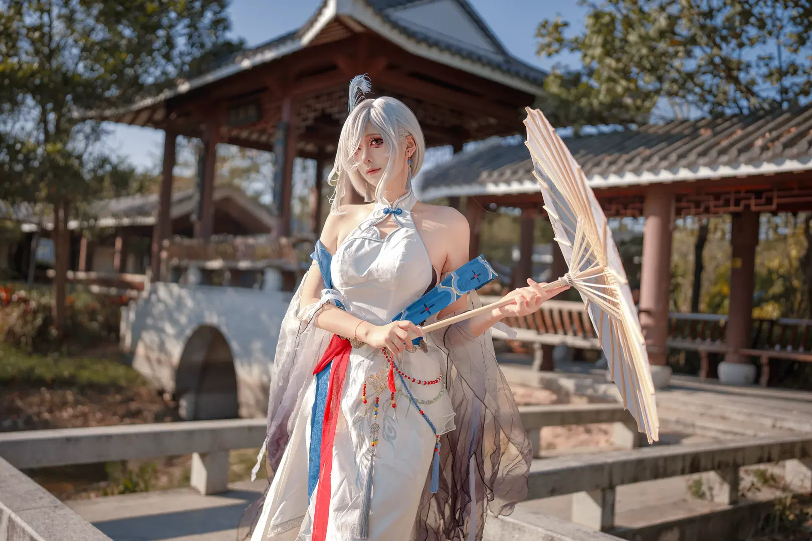 [Shenhe cosplay] Galaxy Night: Celebrating Your Birthday Together by 李知善Oath - Image 3