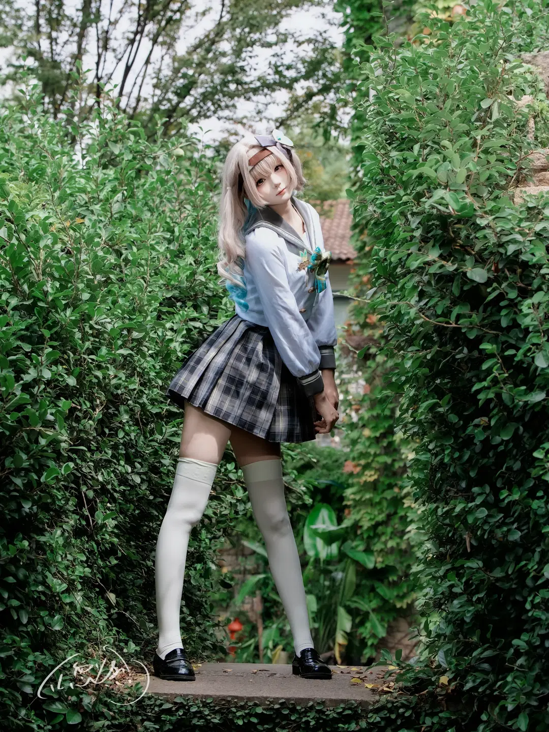 【流萤cos】崩坏星穹铁道里的JK穿搭，阳光明媚的下午出外景 - TL忽必烈 - 第2张