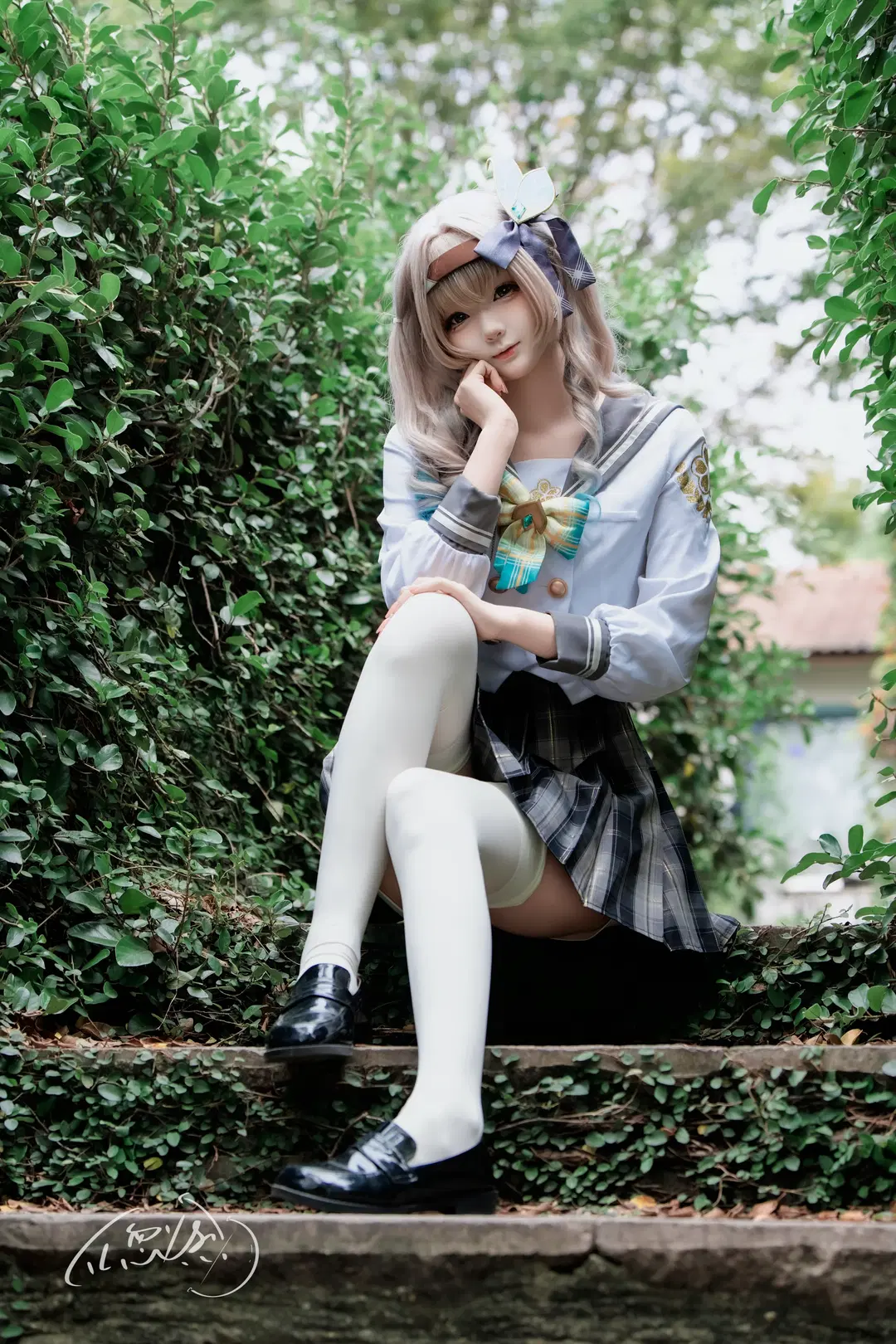 【流萤cos】崩坏星穹铁道里的JK穿搭，阳光明媚的下午出外景 - TL忽必烈 - 第3张