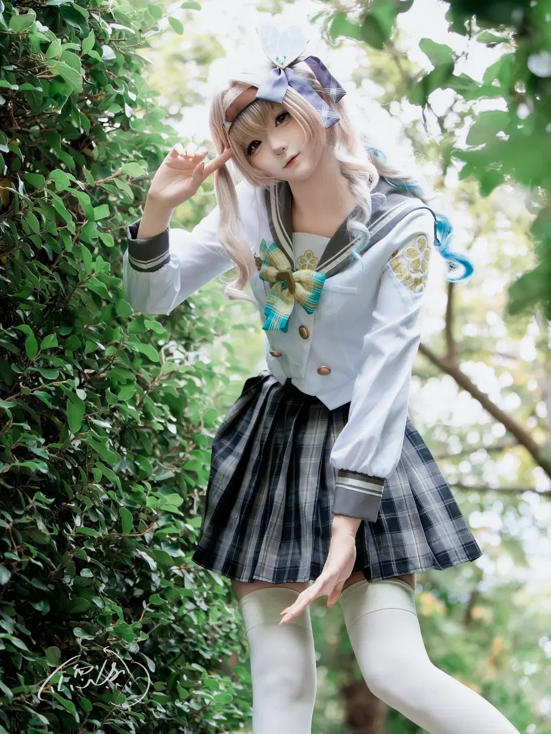 【流萤cos】崩坏星穹铁道里的JK穿搭，阳光明媚的下午出外景 - TL忽必烈 - 第4张