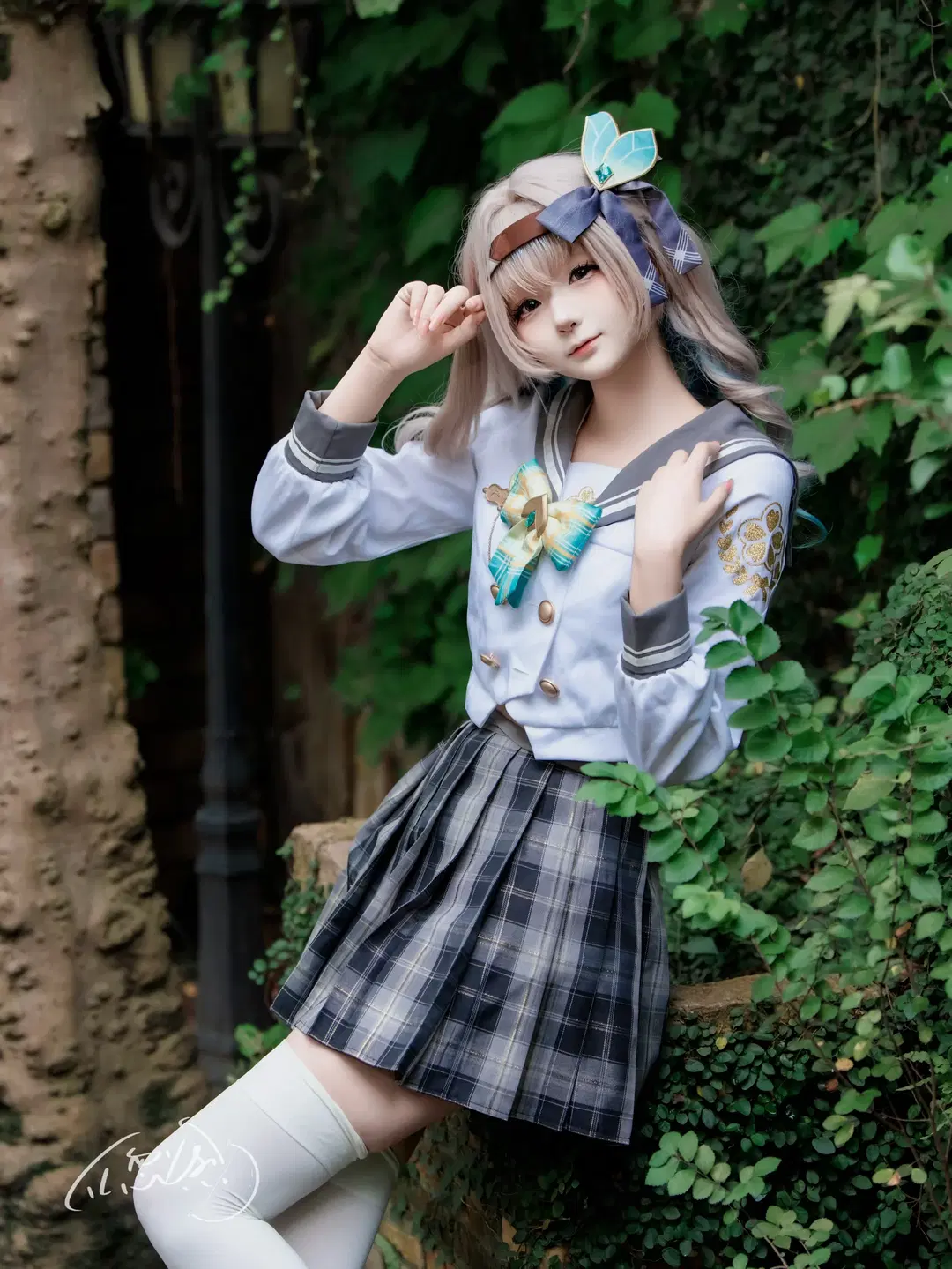 【流萤cos】崩坏星穹铁道里的JK穿搭，阳光明媚的下午出外景 - TL忽必烈 - 第5张