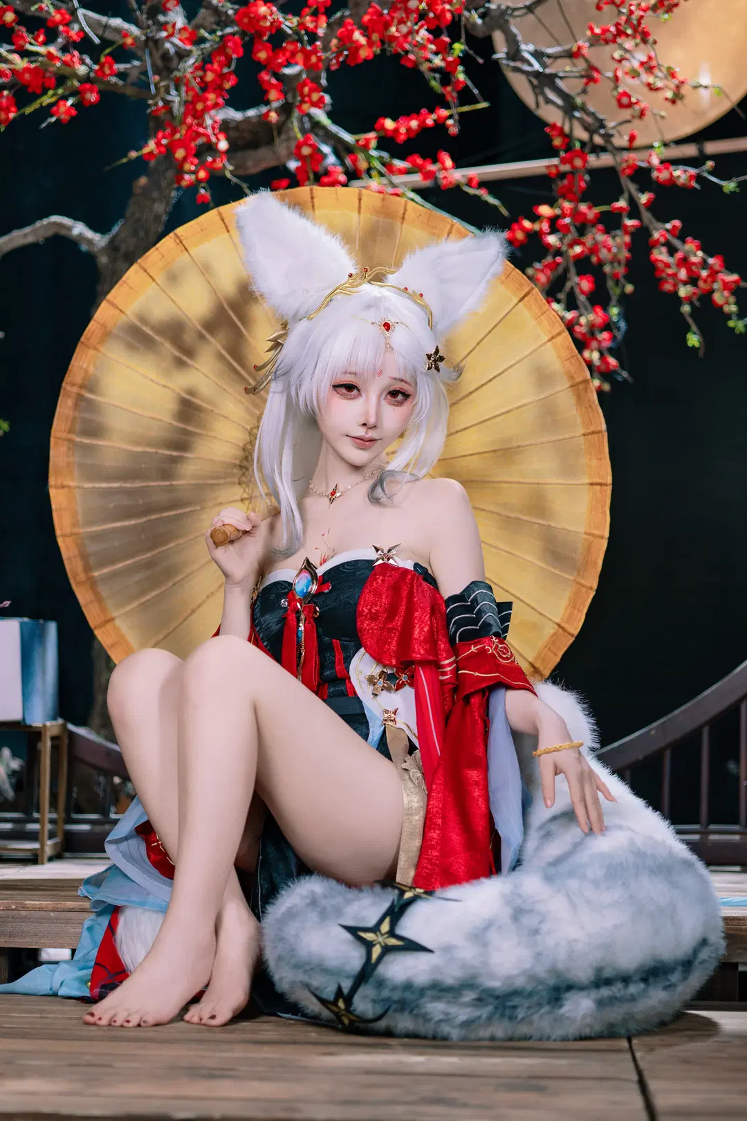 鸣潮, 二次元摄影, 古风cos, 狐耳娘, 心月狐cos
