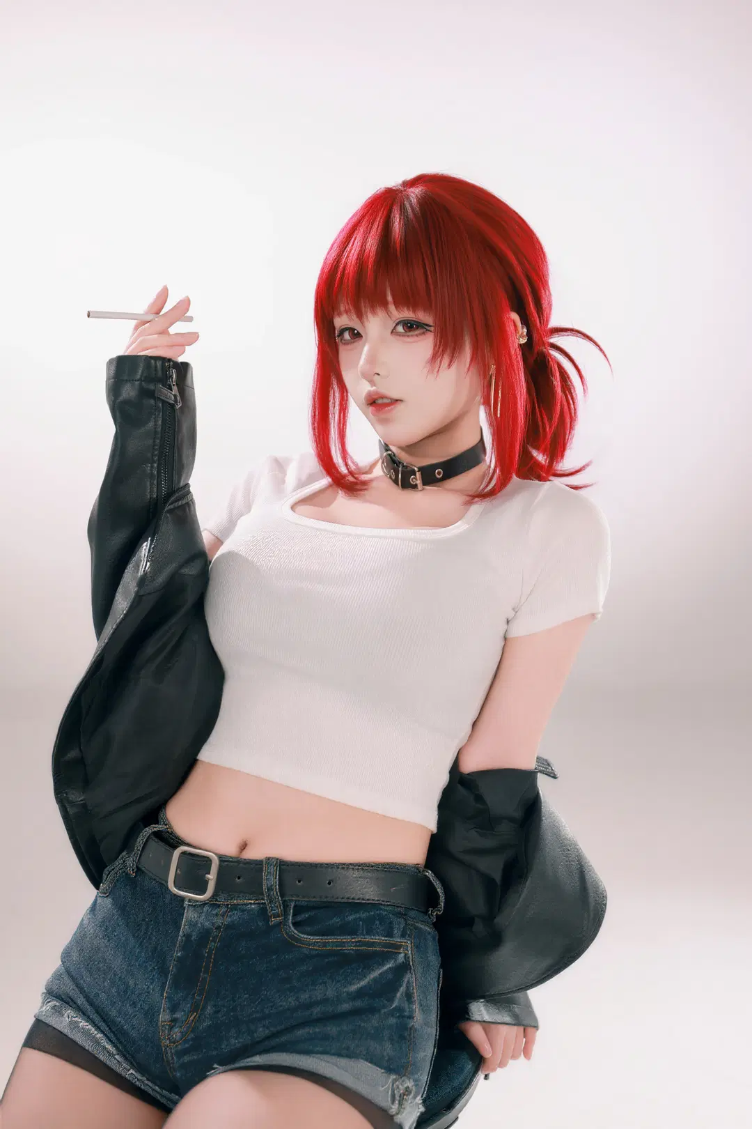 【山田cos】白棚光影下的超市后门吸烟日常 - 音饭饭 - 第2张
