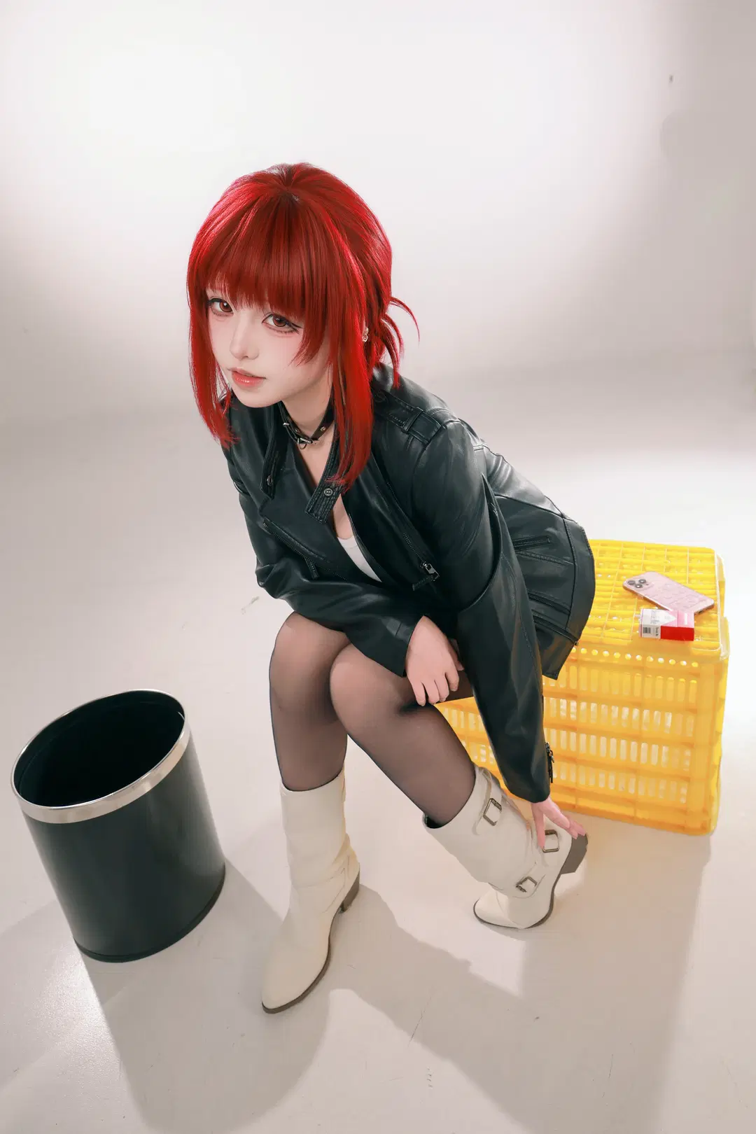 【山田cos】白棚光影下的超市后门吸烟日常 - 音饭饭 - 第4张