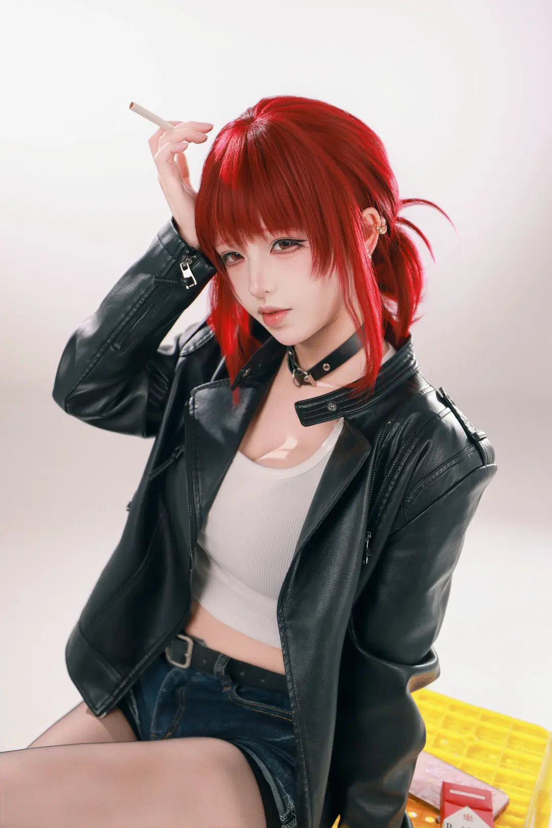 【山田cos】白棚光影下的超市后门吸烟日常 - 音饭饭 - 第8张