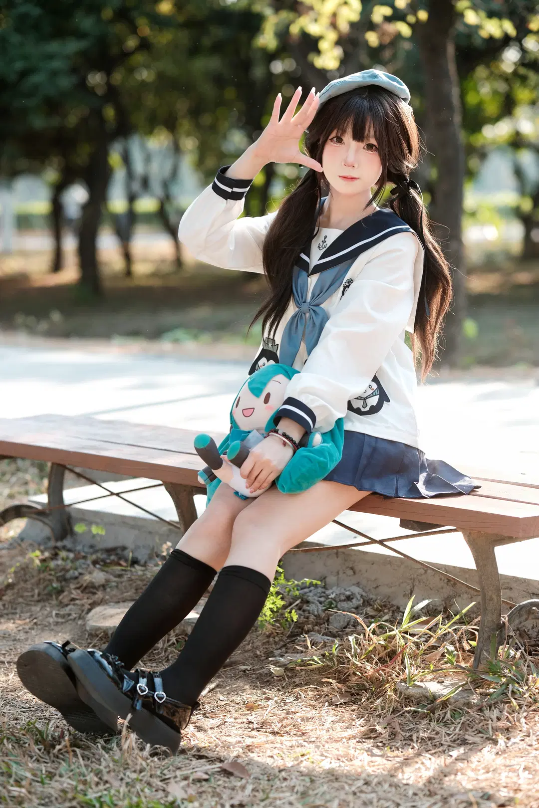 Guangzhou Location Photoshoot Record of a Twintail Girl in a Sailor Uniform on a Sunny Day by 咕咕不咕zZ（图文号 - Image 3