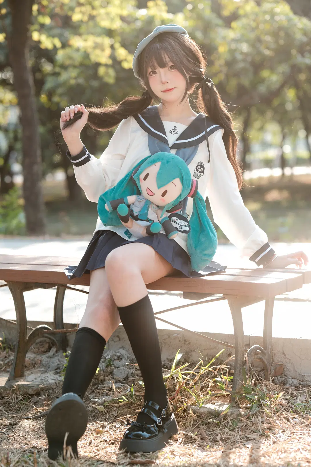 Guangzhou Location Photoshoot Record of a Twintail Girl in a Sailor Uniform on a Sunny Day by 咕咕不咕zZ（图文号 - Image 4