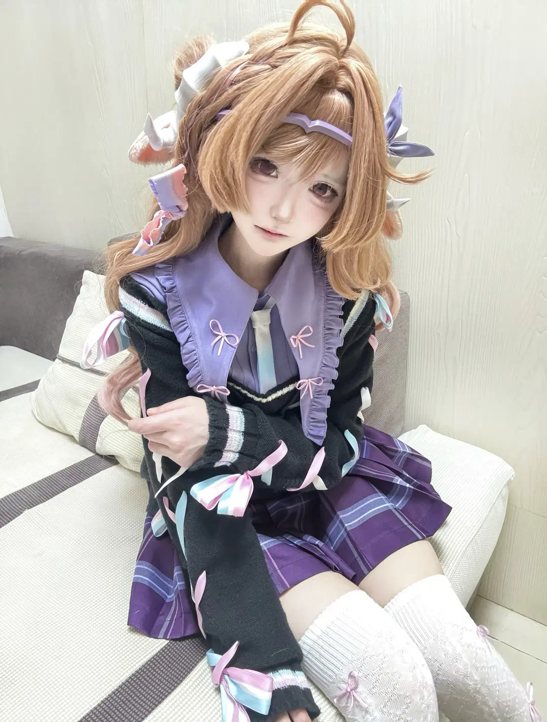 明日方舟, 艾雅法拉cos, jk制服, 人形制衣, 丝袜