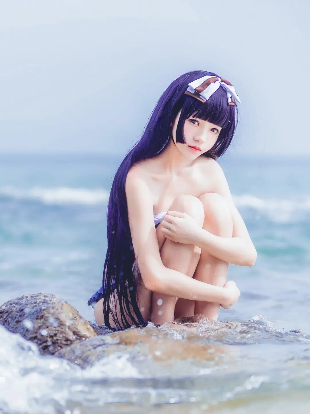 【五更瑠璃 コスプレ】俺の妹がこんなに可愛いわけがない、海辺のリゾートを過ごす黒猫 - 余森屿。 - 2枚目
