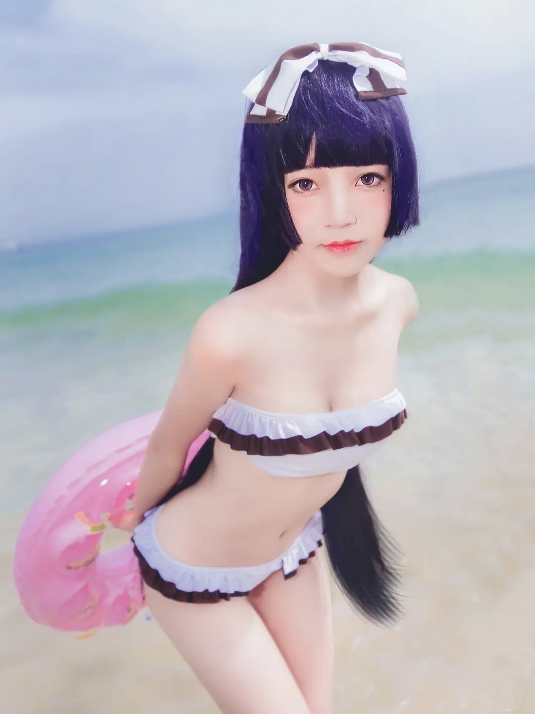 【五更瑠璃 コスプレ】俺の妹がこんなに可愛いわけがない、海辺のリゾートを過ごす黒猫 - 余森屿。 - 4枚目