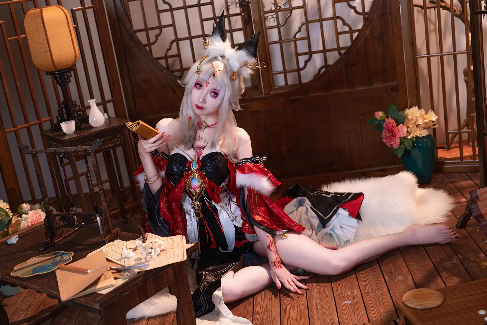[Hsin cosplay] Wuthering Waves Hsin: Ancient Style Indoor Photoshoot by 貓羽www - Image 6
