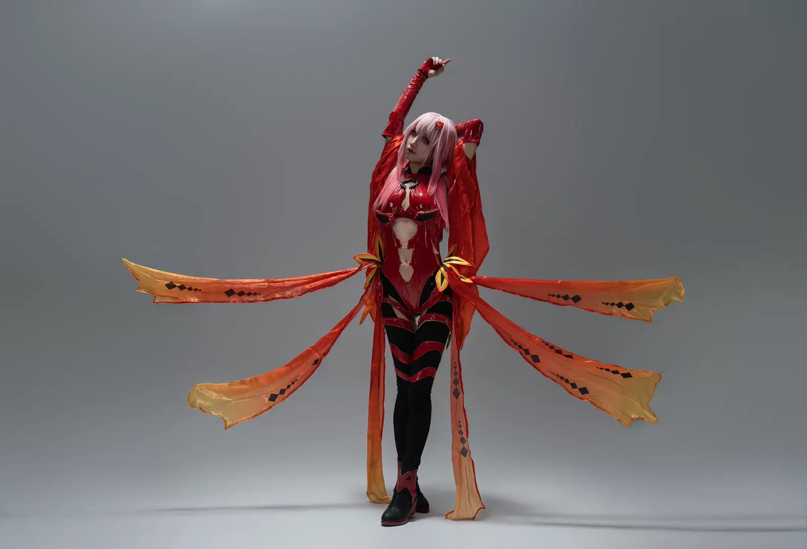 cosplay, cos正片, 楪祈cos, 罪恶王冠, 金鱼装
