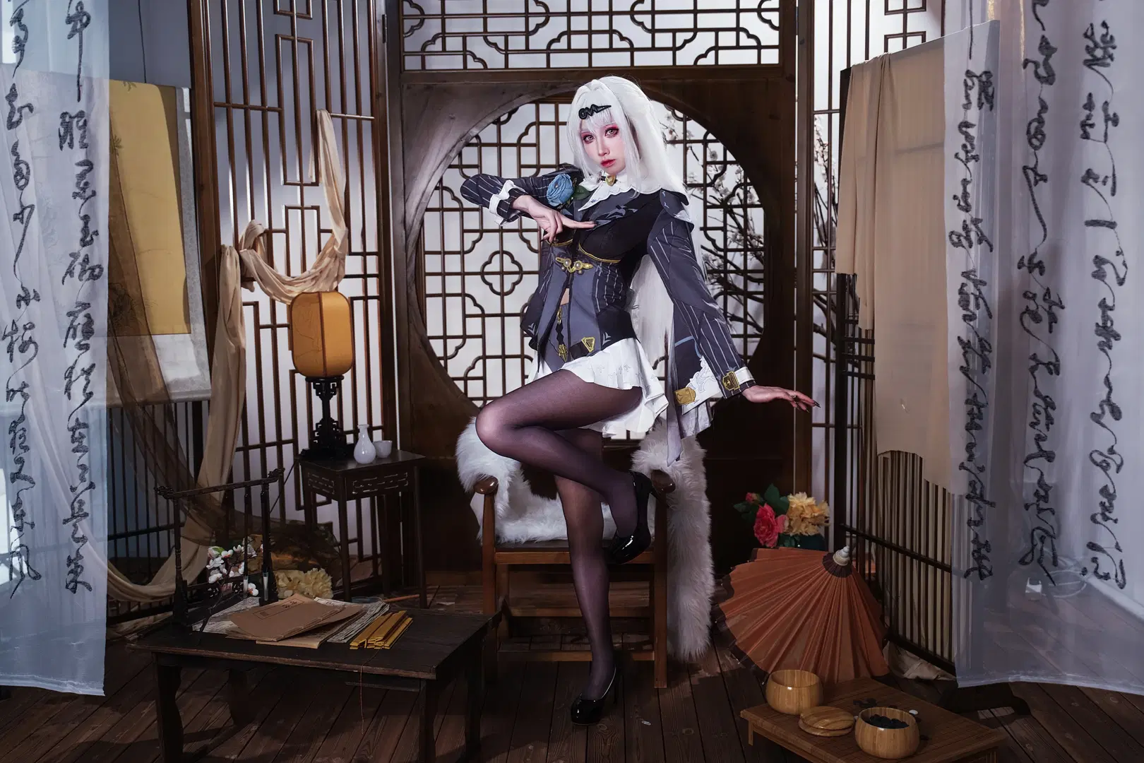 【儀玄 コスプレ】ゼンレスゾーンゼロ 儀玄師匠本編、中華レトロと黒ストッキングの融合美 - 貓羽www - 2枚目