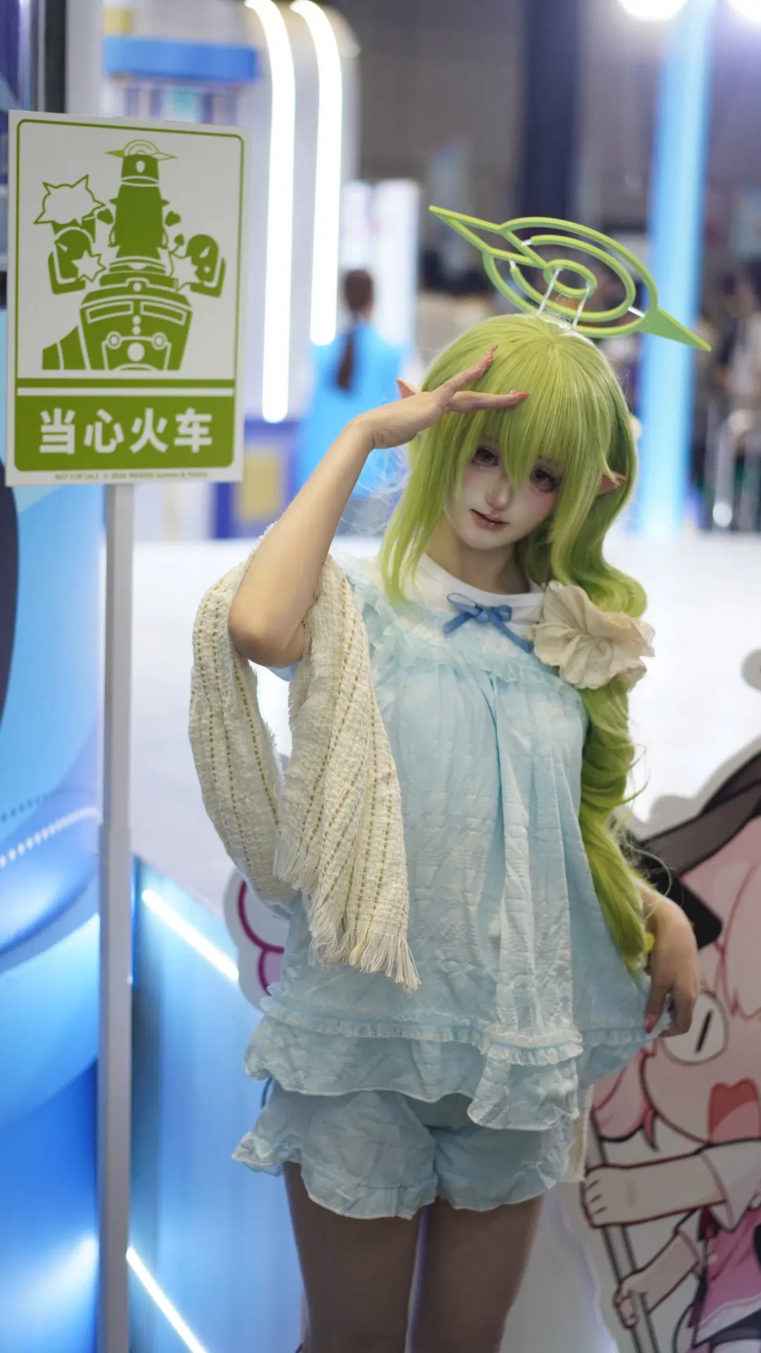 ブルーアーカイブ, イベント写真, エルフ耳, 橘ノゾミ コスプレ, メカニカルキーボード