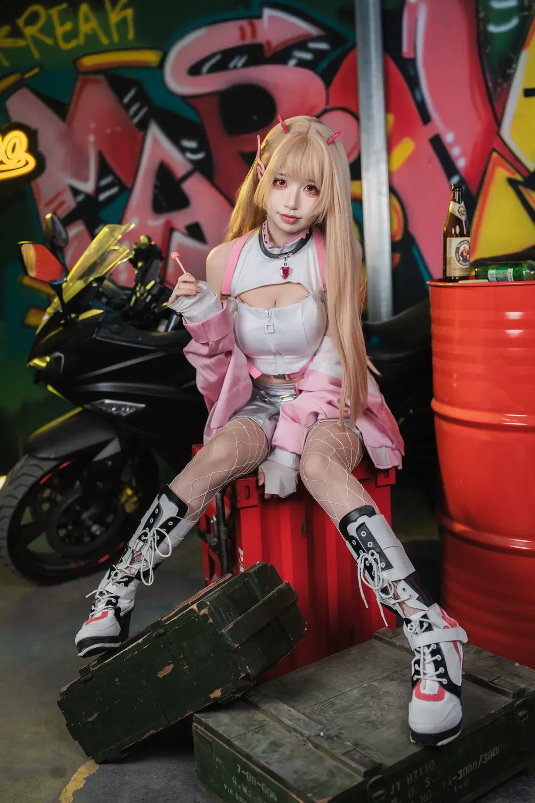 妮姬, 二次元cosplay, 毒蛇cos, NIKKE胜利女神, 丝袜