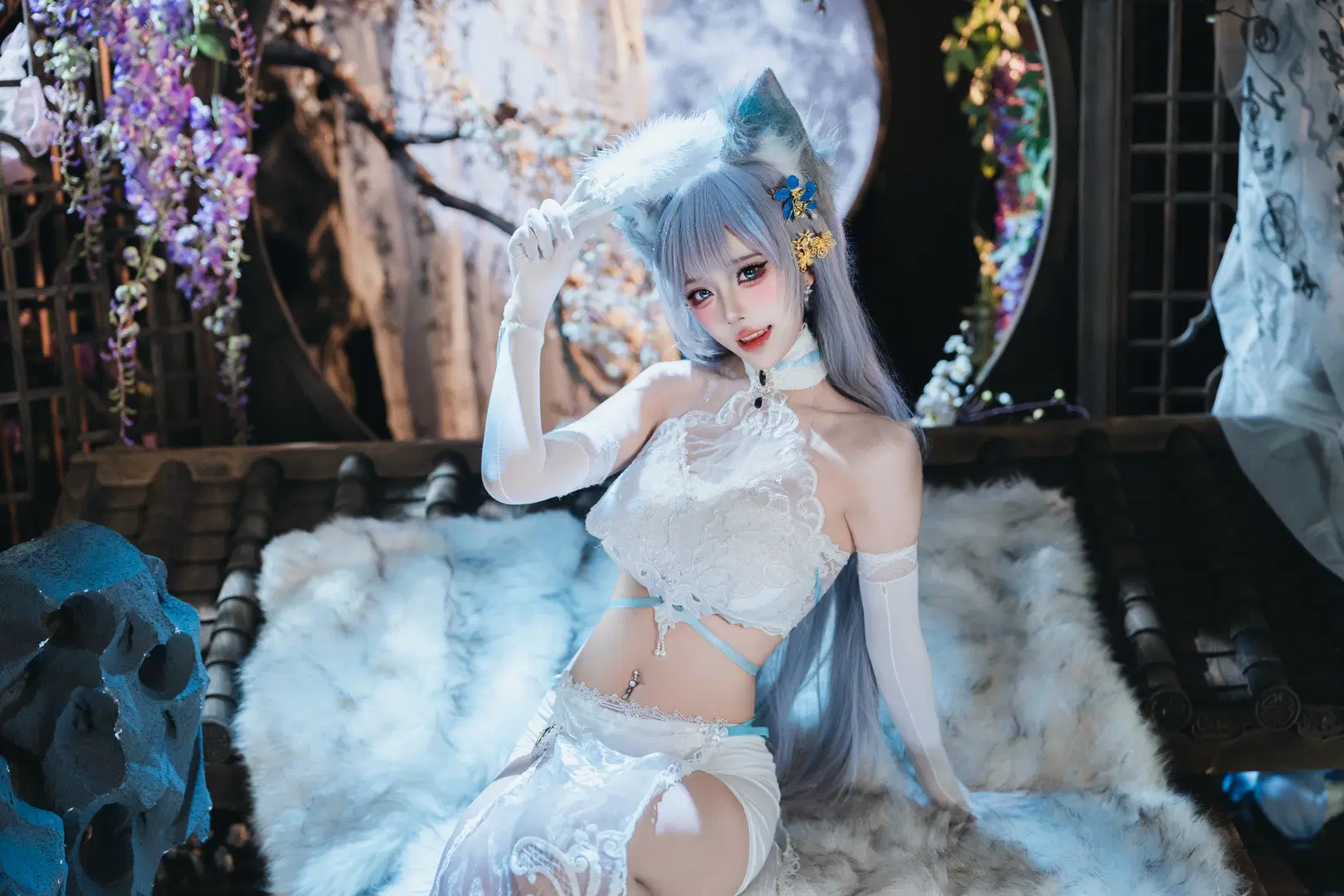 [Shinano cosplay] Azur Lane Fox Shadow Beneath the Moon: Blending into a Dream by 粥粥🥕📷 - Image 2