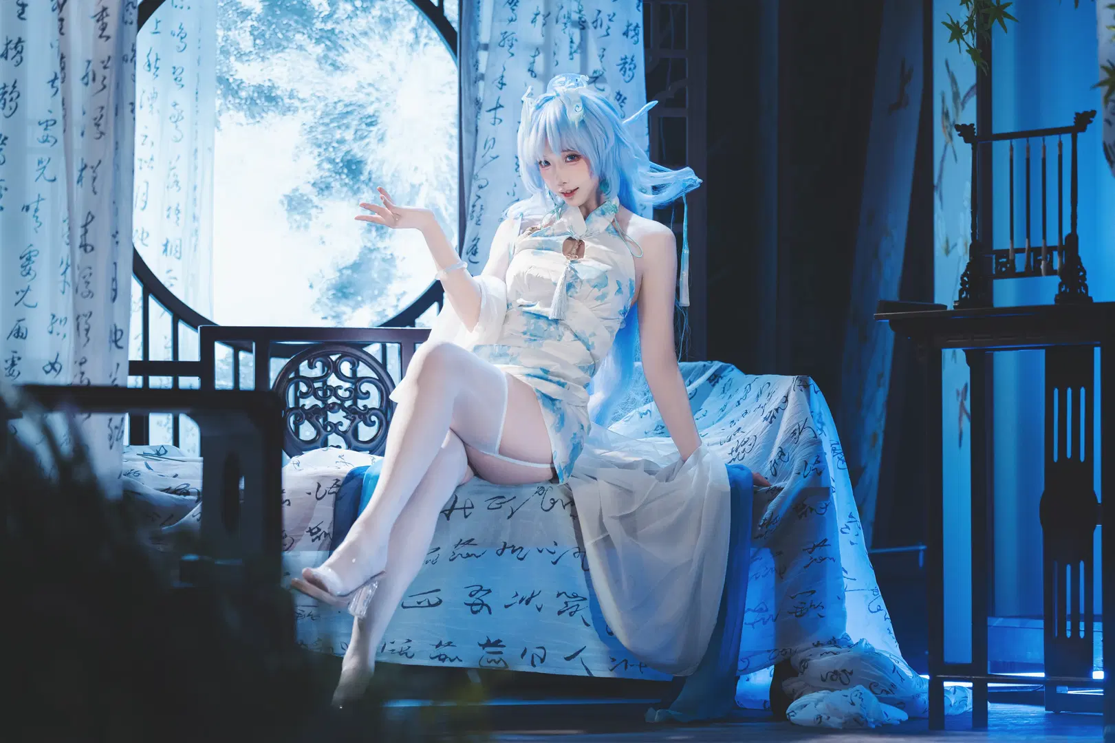 [Qingxiao cosplay] Wuthering Waves Chinese-Style Qipao Styling Shoot Record by 粥粥🥕📷 - Image 2