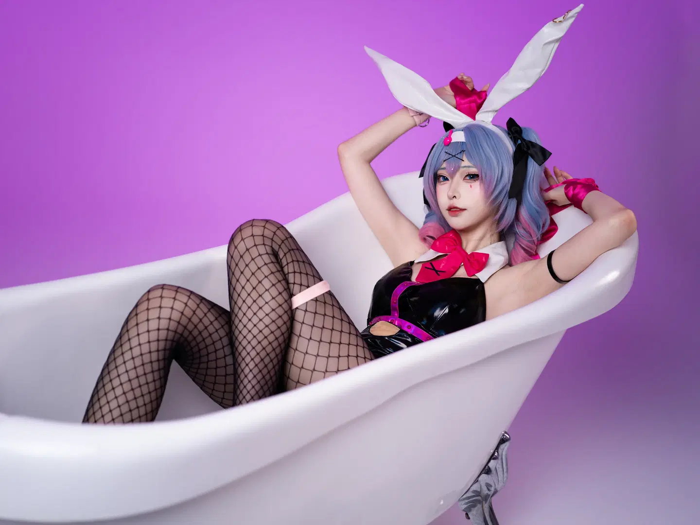 【初音ミク コスプレ】ラビットホールシリーズ最終章、白ホリの光影が織りなす質感美 - 沈诗若 - 10枚目