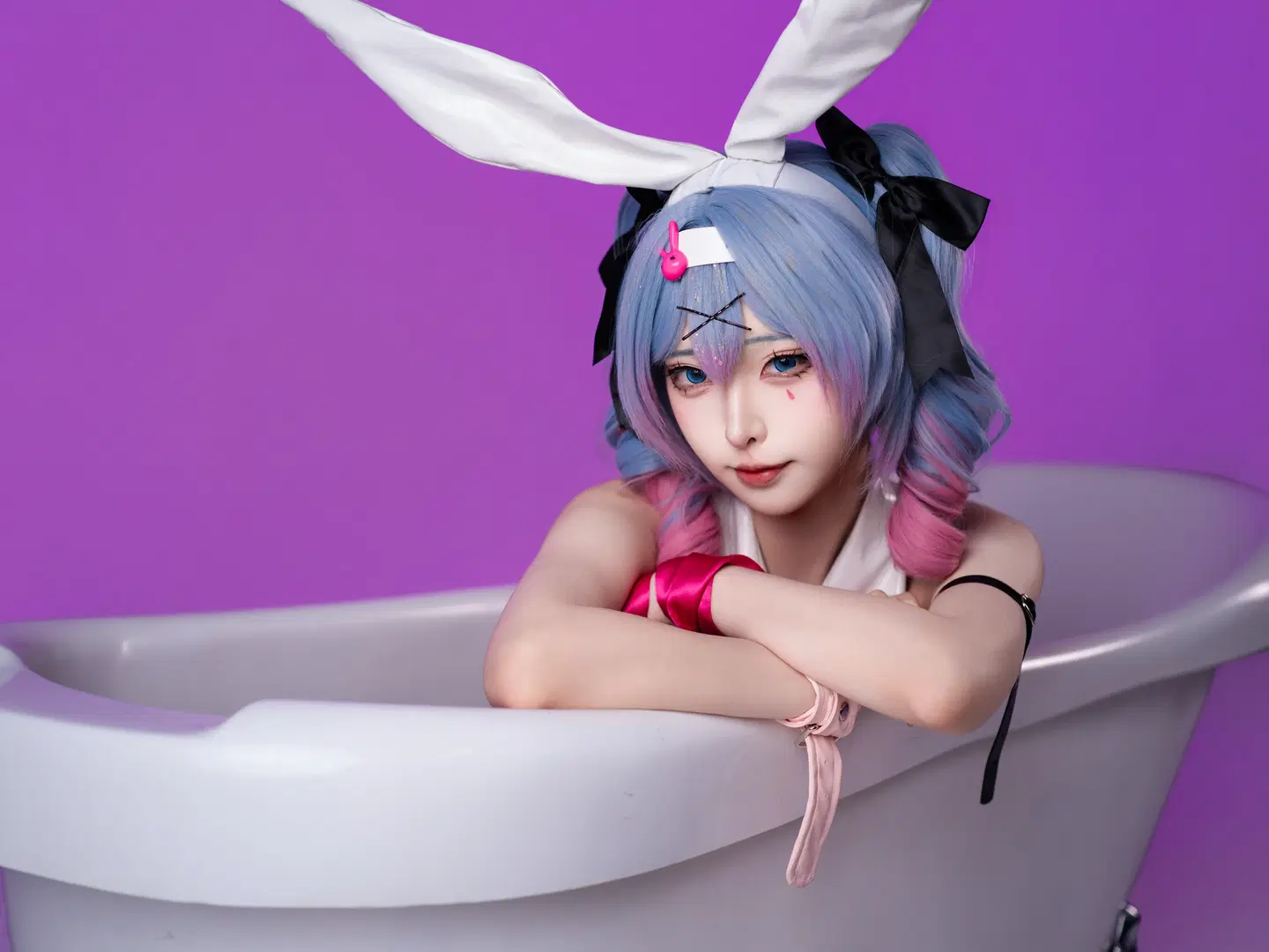 【初音ミク コスプレ】ラビットホールシリーズ最終章、白ホリの光影が織りなす質感美 - 沈诗若 - 11枚目