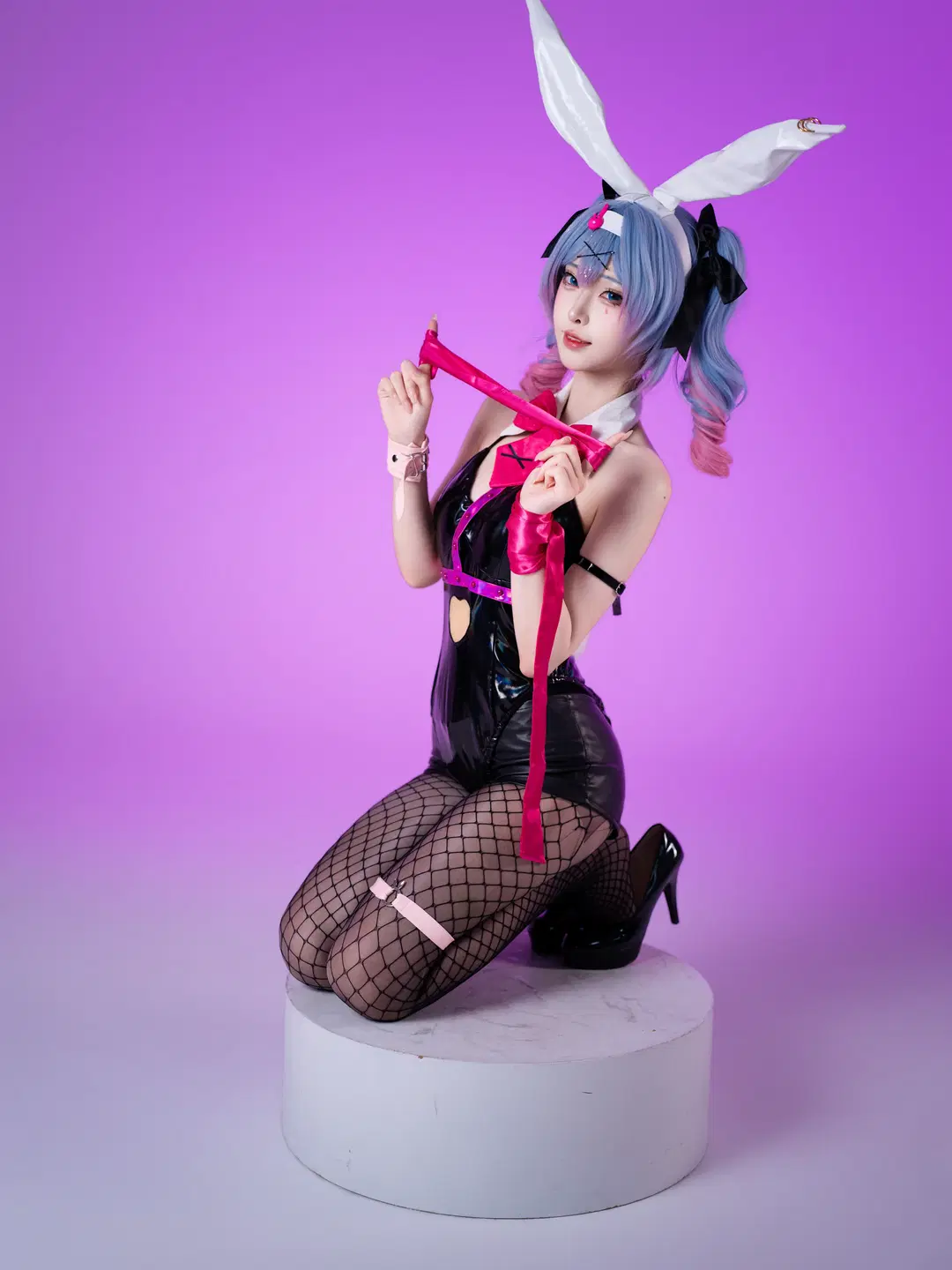 【初音ミク コスプレ】ラビットホールシリーズ最終章、白ホリの光影が織りなす質感美 - 沈诗若 - 2枚目